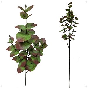 Galho de Eucalipto Folhas Artificial Premium 60CM