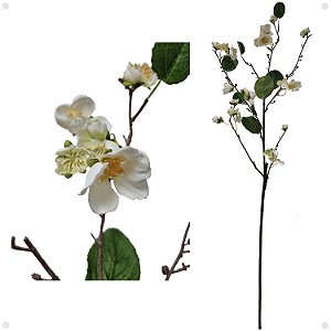 Galho de Flor de Macieira Artificial Premium Luxo Cerejeira