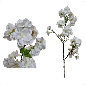 Galho De Macieira Artificial Branca Premium