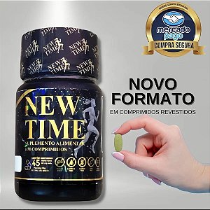 Suplemento New Time Original com Ação Termogênica - 45 Comprimidos Revestidos