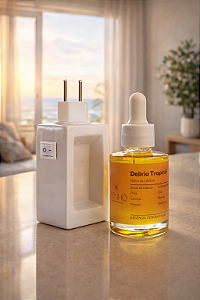 Kit Difusor Elétrico + Essência Concentrada de Delírio Tropical (30ml)