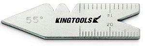 Escantilhão Para medições de perfis com ângulo de 55° Kingtools