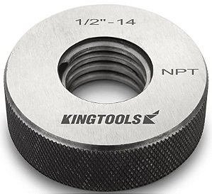 Calibrador de Rosca Tipo Anel Passa e Não Passa  1" NPT Kingtools