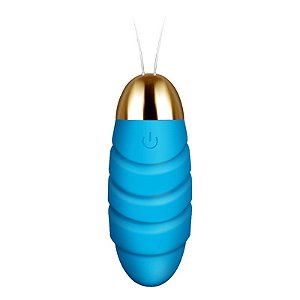 (TD023) Vibrador Portátil via Aplicativo - Azul