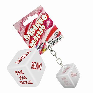 (PB-05DB) Dado Chaveiro Beijo - Dados Sensuais
