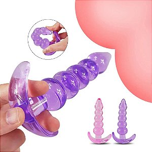 (LB6030)PLUG ANALESCALONADO  EM SILICONE