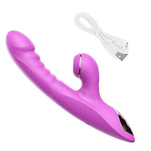(DB1924) Vibrador com Sugador de Clitóris e Aquecimento - Dibe