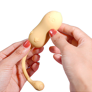 (LBW5026) Vibrador Bullet Piu Piu Libo via Aplicativo Pub - Amarelo