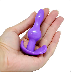 PLUG ANAL FLEXIVEL DE SILICONE -ROXO
