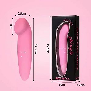(LB1018) Vibrador Ponto G Aveludado com Ponta Achatada - 2 Cores