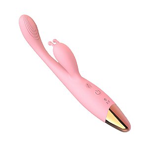 (SG1236) Vibrador com Estimulador de Clitóris e Aquecimento