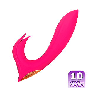 (HONEY TONGUE) Vibrador Penetrável com Estimulador de Clitóris