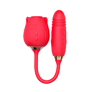 (LB7006) Rosa Sugadora com Vai e Vem Vibratório