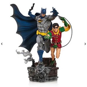 Estátua Batman & Robin Deluxe - DC Comics By Ivan Reis - Art Scale 110 - Iron Studios