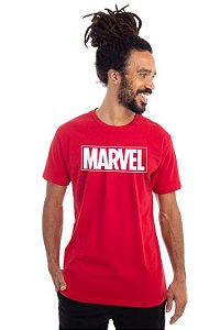Camiseta Marvel Logo - Vermelha