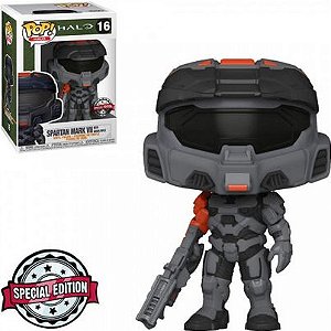 Funko Pop - Halo Spartan Mark VII with Shock Rifle 16- Exclusivo