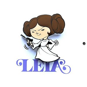 Mini Luminária 3D Light FX Star Wars Leia