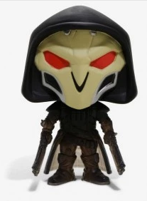 Funko Pop! Games - Games - Overwatch Reaper #93 (Box Lunch Exclusivo - Glow in the Dartk) Caixa com detalhe