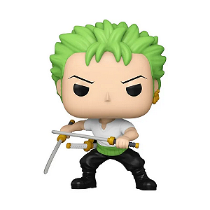 Boneco Funko Pop! One Piece - Zoro com Duas Espadas