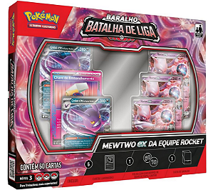 (PT-BR) Baralho Pré Construído - Baralho Batalha de Liga - Mewtwo ex da Equipe Rocket