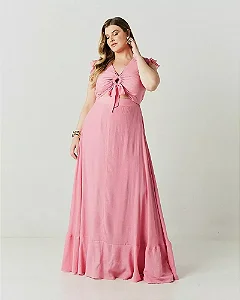 VESTIDO LONGO PE NA AREIA