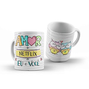 CANECA AMOR MAIS NETFLIX