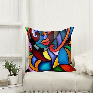 ALMOFADA - ABSTRACT ROSTO