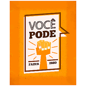 QUADRO DE METAL M - VOCÊ PODE FAZER ISSO