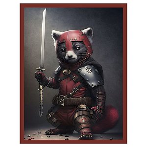QUADRO DE METAL G - SUPER PET SAMURAI