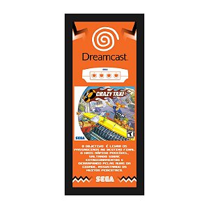 QUADRO DE METAL P - CRAZY TAXI