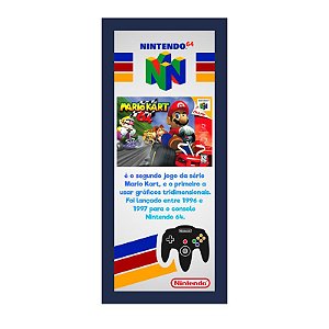 QUADRO DE METAL P - MARIO KART 64