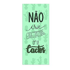 QUADRO DE METAL P - NÃO CRIE EXPECTATIVA