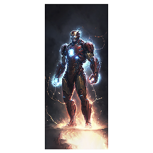 QUADRO DE METAL P - SUPER GUERREIRO DE FERRO