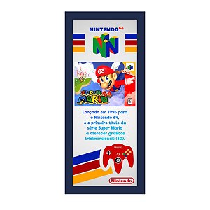 QUADRO DE METAL P - SUPER MARIO 64