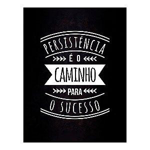 QUADRO DE METAL GG - PERSISTENCIA E O CAMINHO PARA O SUCESSO
