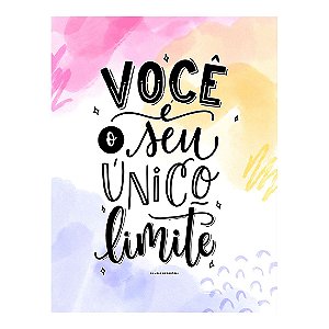 QUADRO DE METAL GG - VOCE E O SEU UNICO LIMITE