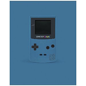 QUADRO DE METAL M - GAME BOY COLOR AZUL