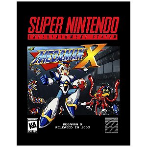 QUADRO DE METAL M - MEGA MAN X