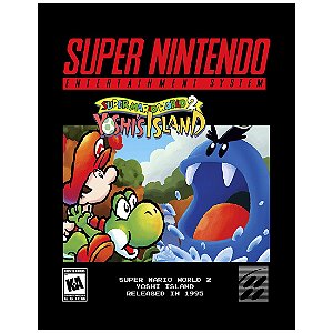 QUADRO DE METAL M - SUPER MARIO WORLD 2 YOSHI'S ISLAND