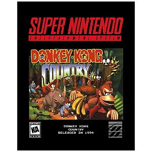QUADRO DE METAL G - DONKEY KONG COUNTRY