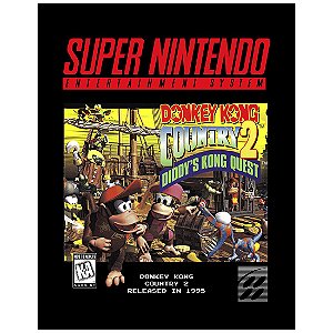 QUADRO DE METAL G - DONKEY KONG COUNTRY 2