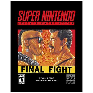 QUADRO DE METAL G - FINAL FIGHT