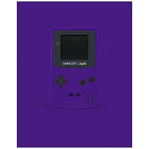 QUADRO DE METAL G - GAME BOY COLOR ROXO