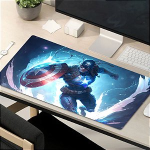 MOUSEPAD GAMER SUPER GUERREIRO AMERICANO EM BATALHA