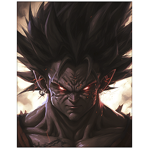 QUADRO DE METAL G - GUERREIRO SUPER PODEROSO INVOCAÇÃO
