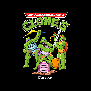 CAMISETA TARTARUGAS CLONES - WARPZONE