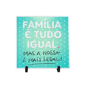 Azulejo Decorativo Personalizado Família - 20x20cm 1pç