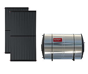 kit Placa Solar Komeco boiler 400l Maxime Aço316 Baixa Pressão