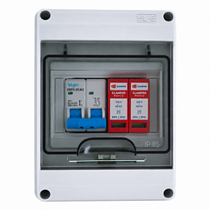 Quadro Elétrico IP65 Disjuntor Bipolar 40A + 2 DPS Clamper