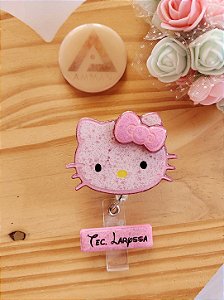 Porta Crachá Hello Kitty Rosa